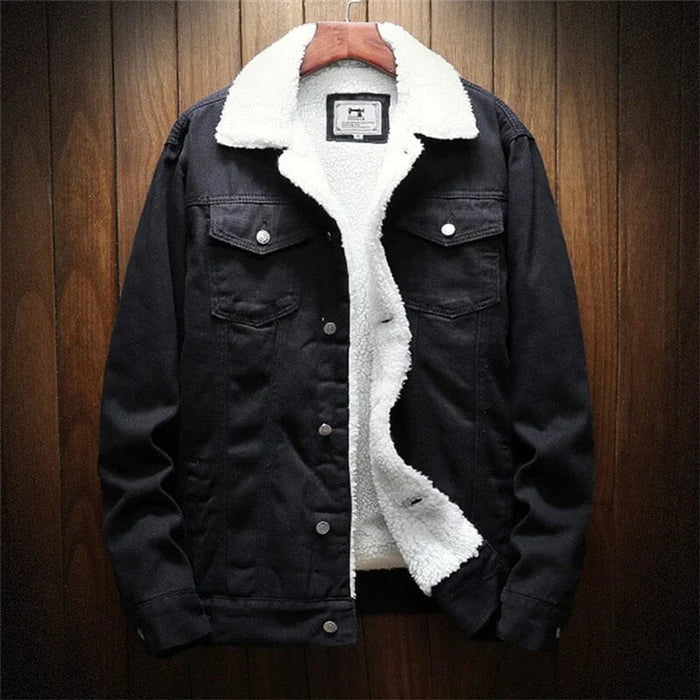 Jaqueta Jeans Masculina Forrada em Lã Montezari MTZ189