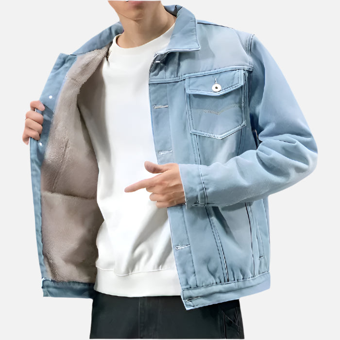 Jaqueta Masculina Jeans Acolchoado Montezari MTZ186