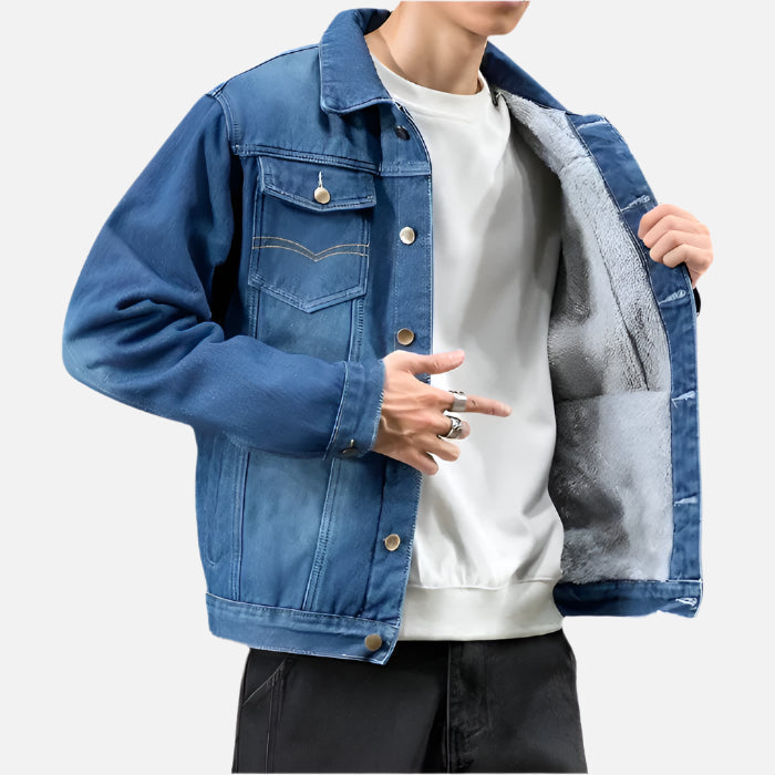 Jaqueta Masculina Jeans Acolchoado Montezari MTZ186