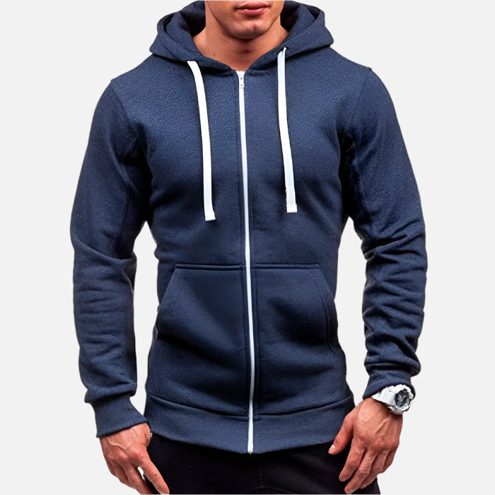 Jaqueta Moletom Masculina com Capuz e Zíper Montezari MTZ184