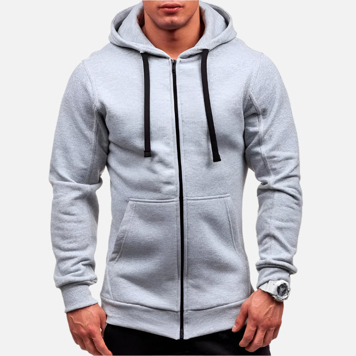 Jaqueta Moletom Masculina com Capuz e Zíper Montezari MTZ184