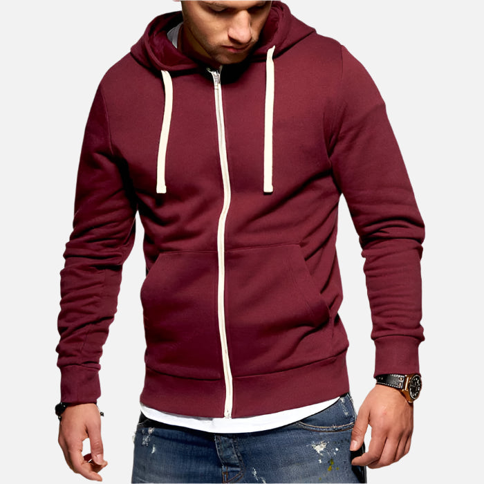 Jaqueta Moletom Masculina com Capuz e Zíper Montezari MTZ184