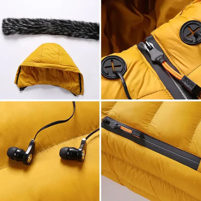 Jaqueta Puffer Masculina Capuz Forrado Montezari MTZ206