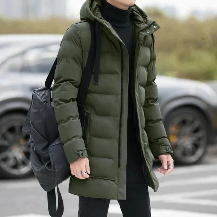 Jaqueta Puffer Masculina Alongada Montezari MTZ179