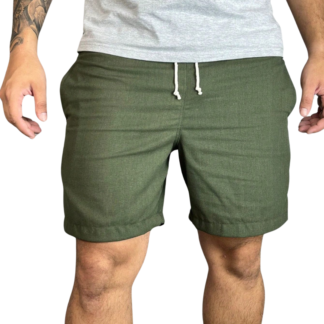 Short Linho Masculino Montezari MTZ122
