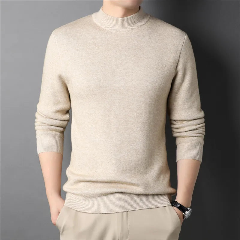 Suéter Masculino em Lã Gola Alta Montezari MTZ240