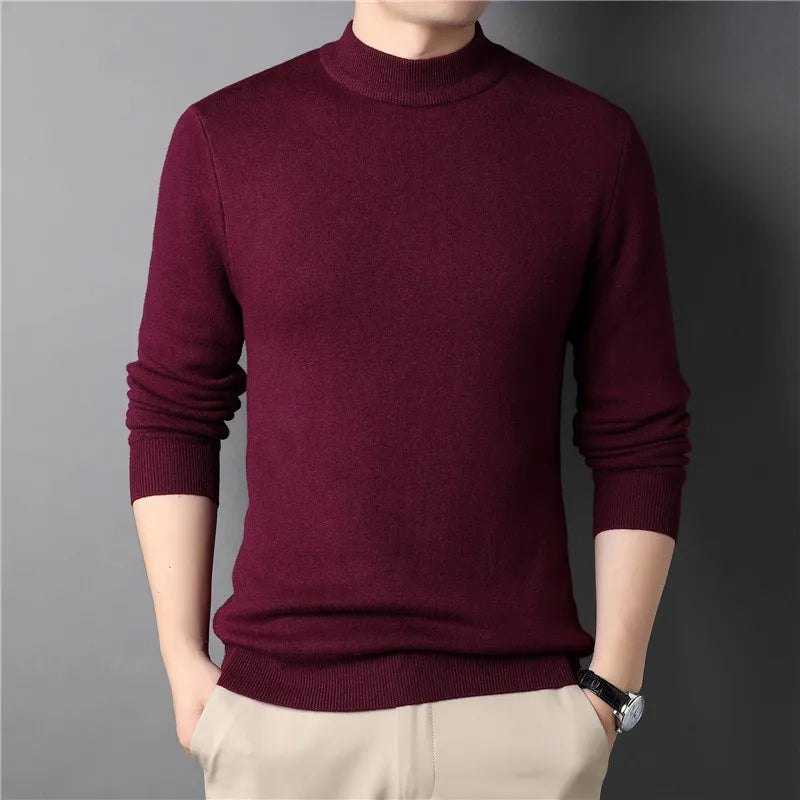 Suéter Masculino em Lã Gola Alta Montezari MTZ240