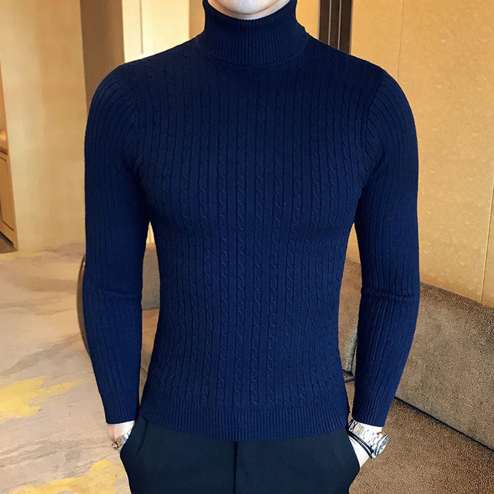 Suéter Masculino Pullover de Gola Alta Montezari MTZ231