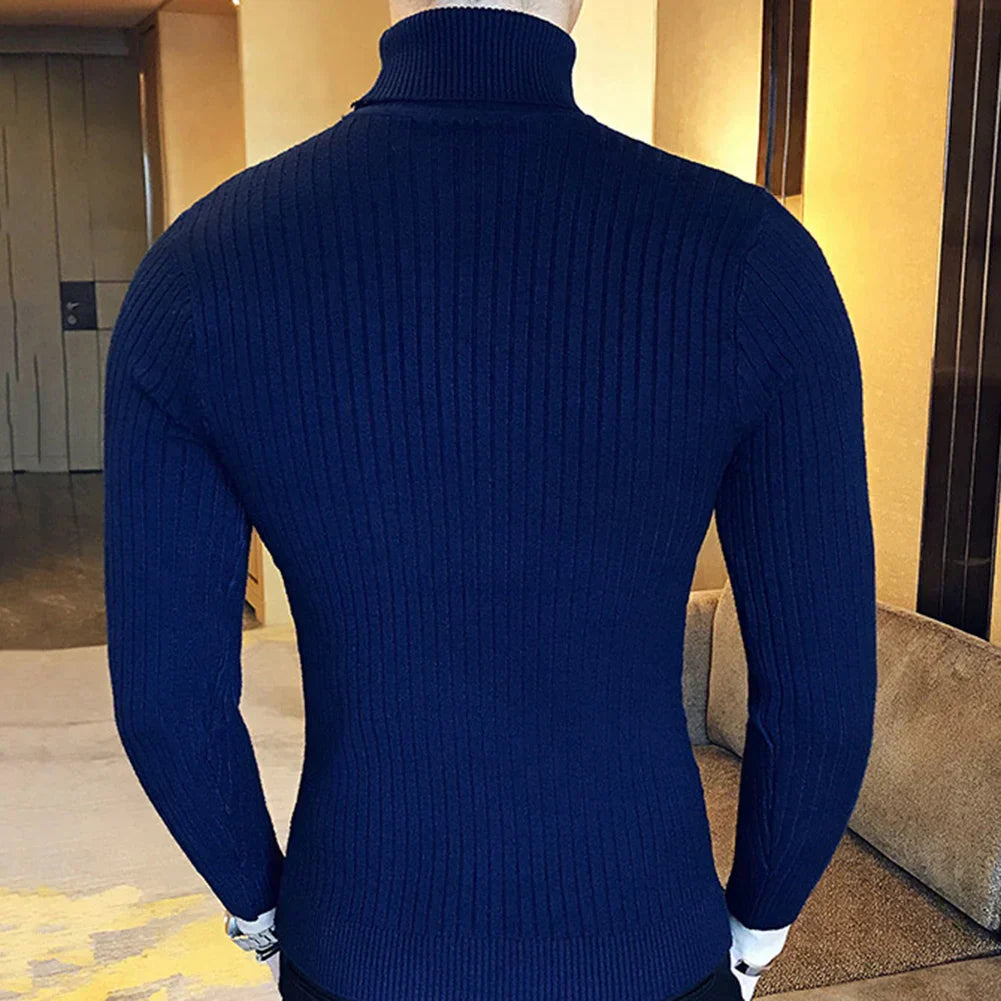 Suéter Masculino Pullover de Gola Alta Montezari MTZ231