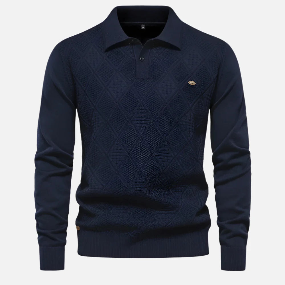 Suéter Masculino Slim Fit em Lã Montezari MTZ232