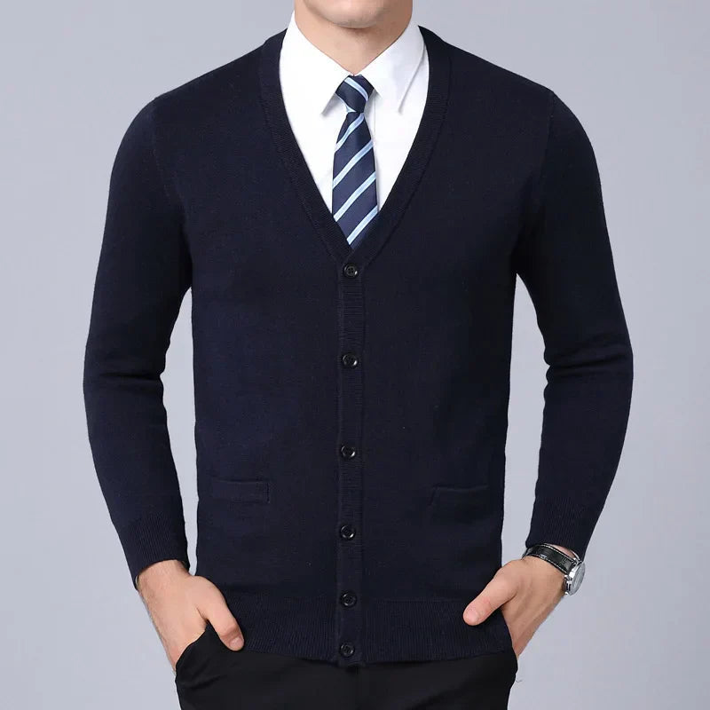 Suéter Masculino Slim Fit em Lã Montezari MTZ237