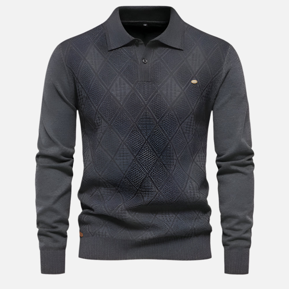 Suéter Masculino Slim Fit em Lã Montezari MTZ232