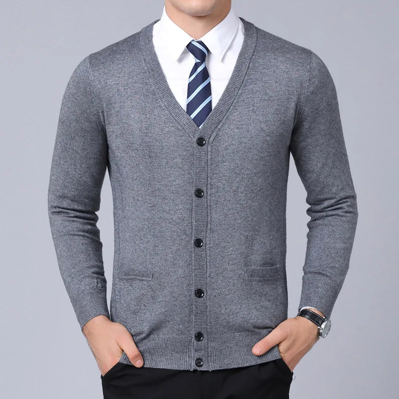 Suéter Masculino Slim Fit em Lã Montezari MTZ237