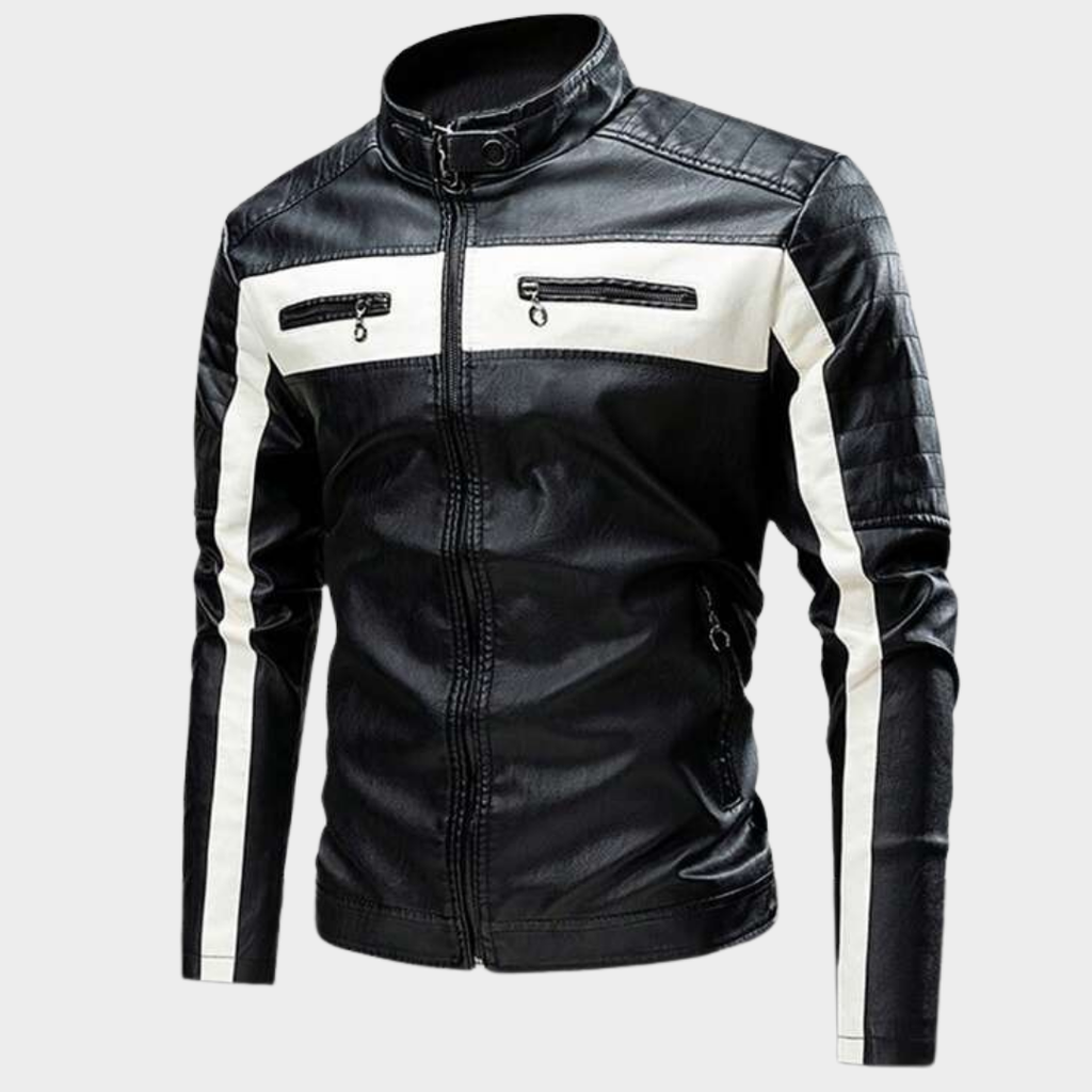 Jaqueta de Couro Motociclista Masculina Montezari MTZ871