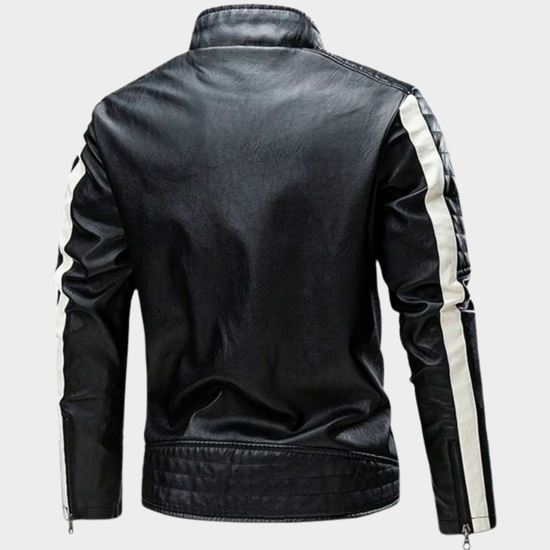Jaqueta de Couro Motociclista Masculina Montezari MTZ871