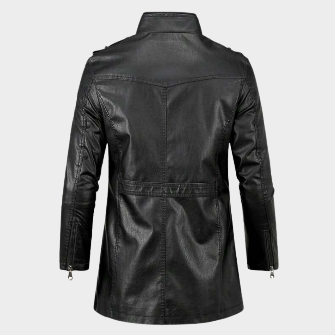 Jaqueta de Couro Masculina Montezari MTZ875